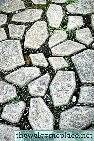 Molde concreto caseiro da pedra de piso