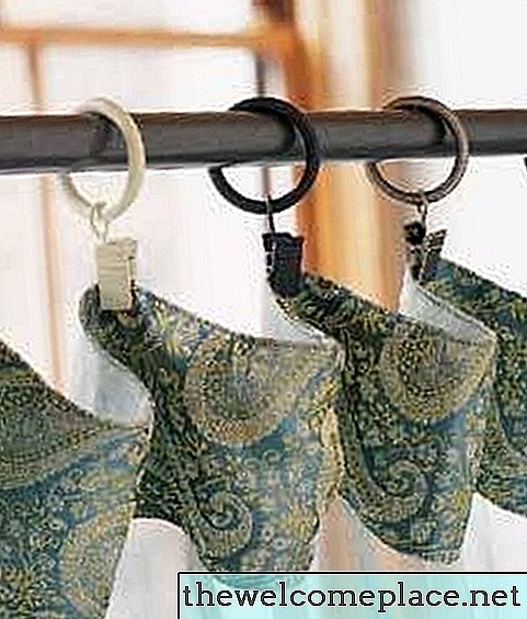 Kako obesiti zavese z obročki