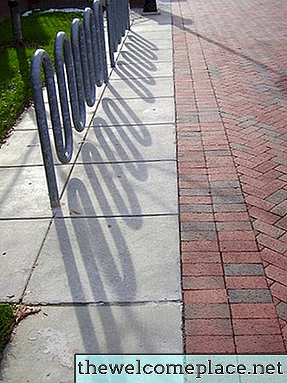 Een trottoir repareren met een verhoging