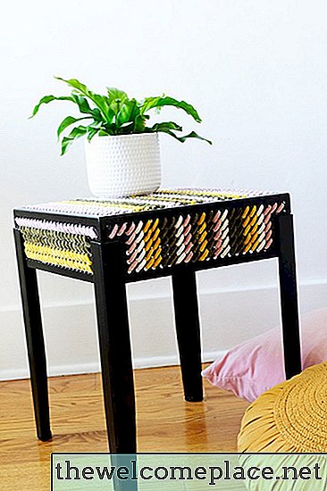 Podívejte se zblízka: To je příze, kterou používáme na této stoličce IKEA (Unikátní kousek!)