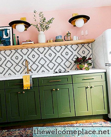 Retro-Farben inspirieren eine moderne Küche