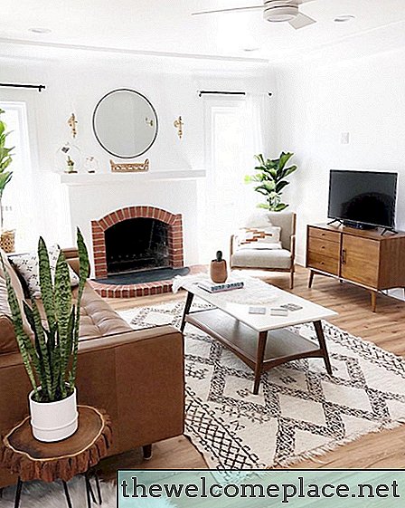 Denne stue er Boho-minimalisme på sit fineste